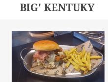 Burguer de pollo crujiente macerado con curry salsa miel mostaza